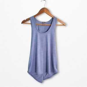 Calia Heather Blue Top With Criss-cross Back, Size S